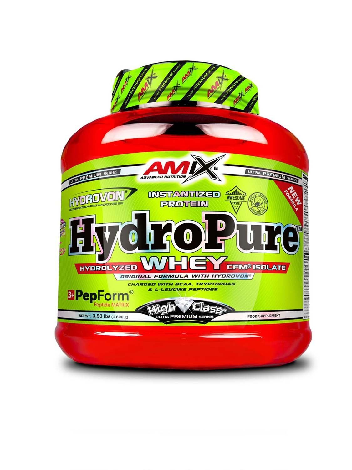 AMIX HydroPure Whey Protein, double chocolate 1600 g