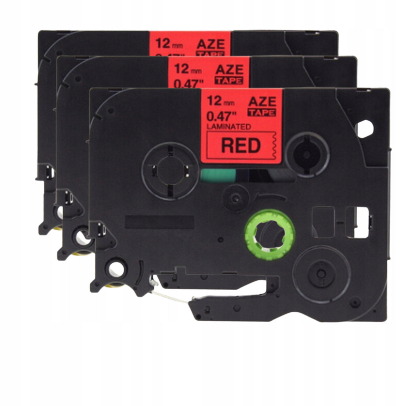 3x Páska pro Brother TZ-431 Černá na Červené Odolná A Spolehlivá