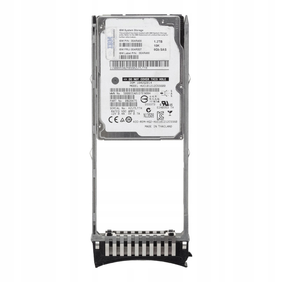 Ibm 00AR327 00AR400 1,2TB 10K 128MB SAS-2 2,5'' HUC101212CSS600