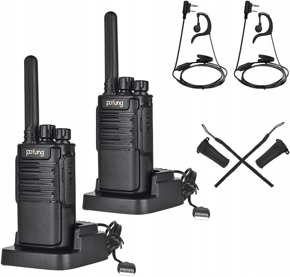 Krátké vlnovky obousměrné velký dosah walkie talkie pofung sada 2ks