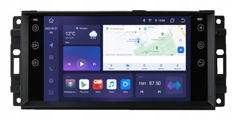 Radio Navigace Android Dodge Dakota Durango Magnum 4 Gb Dsp Carplay Lte