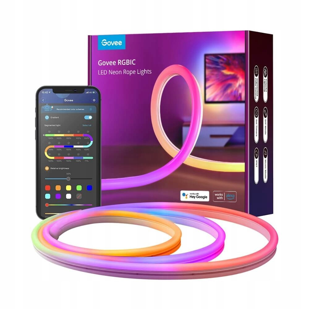 Govee H61A0 Neon Rope 3m Wi-Fi Bluetooth Led pásek