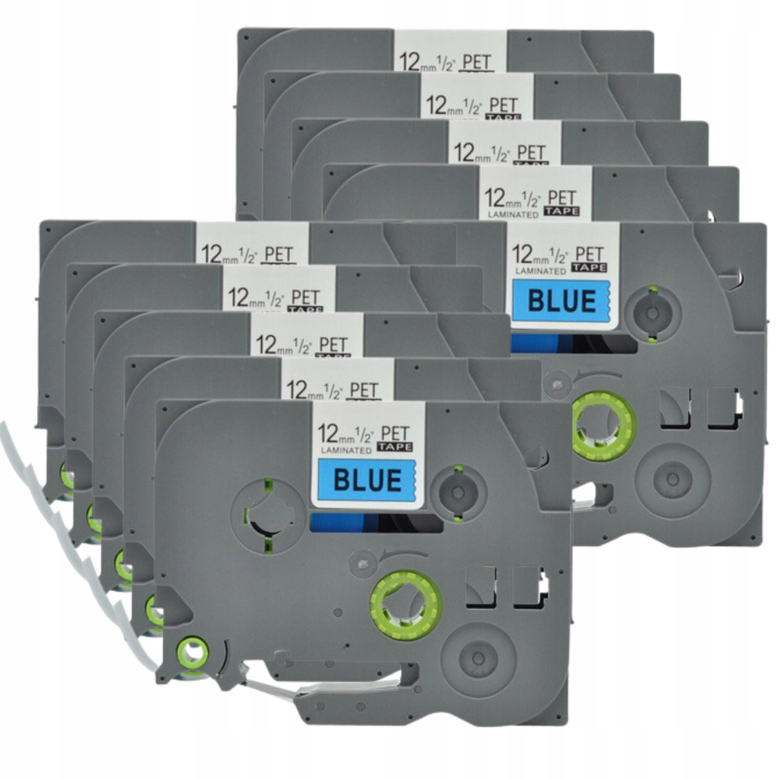 10x Páska pro Brother TZ-531 Černá na Modré Odolná A Spolehlivá