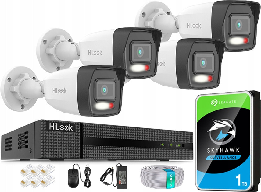 Monitorovací sada 8x IPCAM-B6-30DL 6Mpx Aplikace HiLook by Hikvision