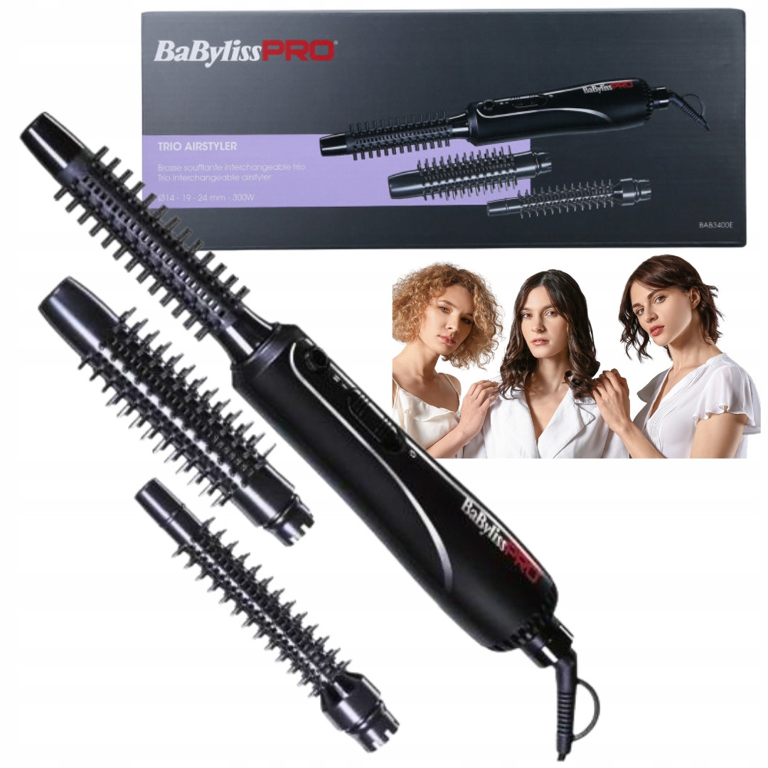 Profesionální Pro Fén Kulma Babyliss Trio Hrotu: 14/19/24 Mm-vlny