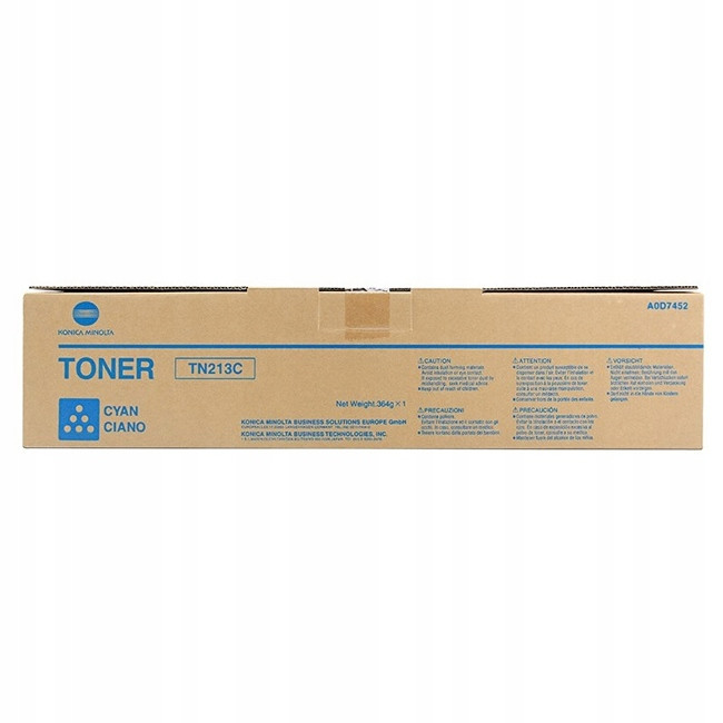 Originální toner TN-213C A0D7452 pro Konica Minolta bizhub C203 C253 19K