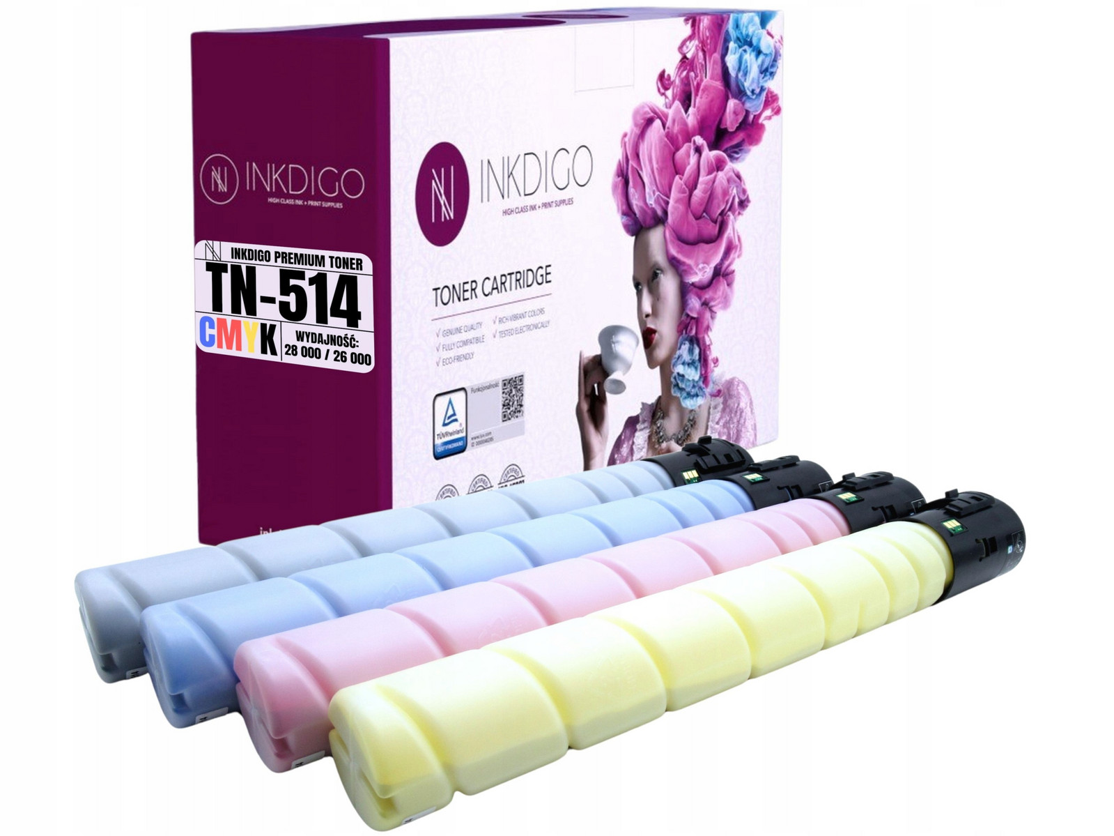 Tonery Do Tiskárny Konica Minolta Bizhub C458 C558 C658 Náhrady TN514