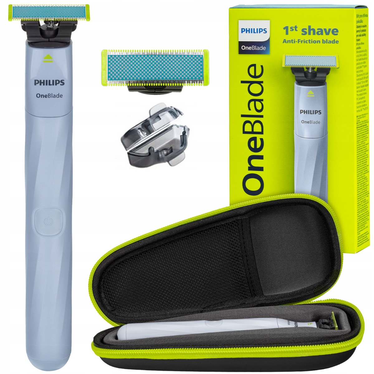 Holicí Strojek Philips Oneblade First Shave Pro Teenagery Zastřihovač Pouzdro