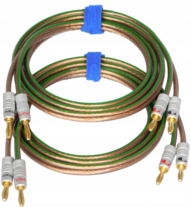 2x Sommer Orbit Hlasový Ofc 4 mm2 Banánový 5m