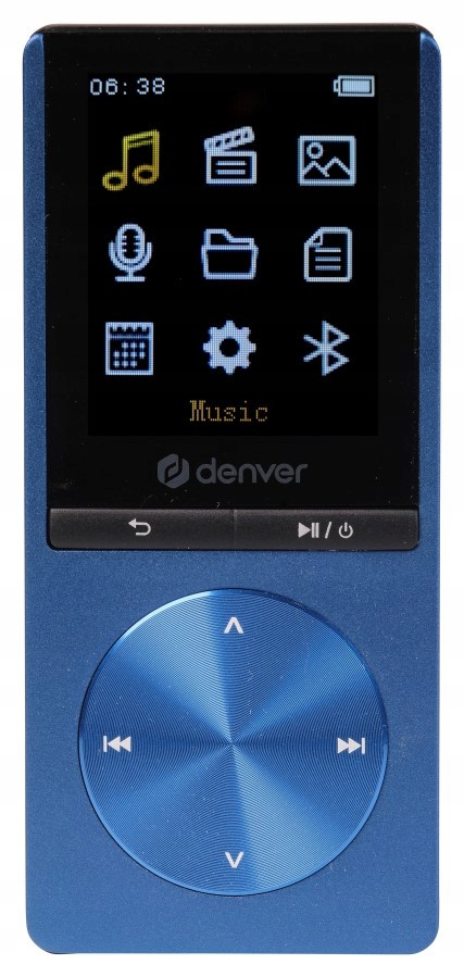 Přenosný MP4 přehrávač s Bluetooth Denver MP-1820 modrá barva