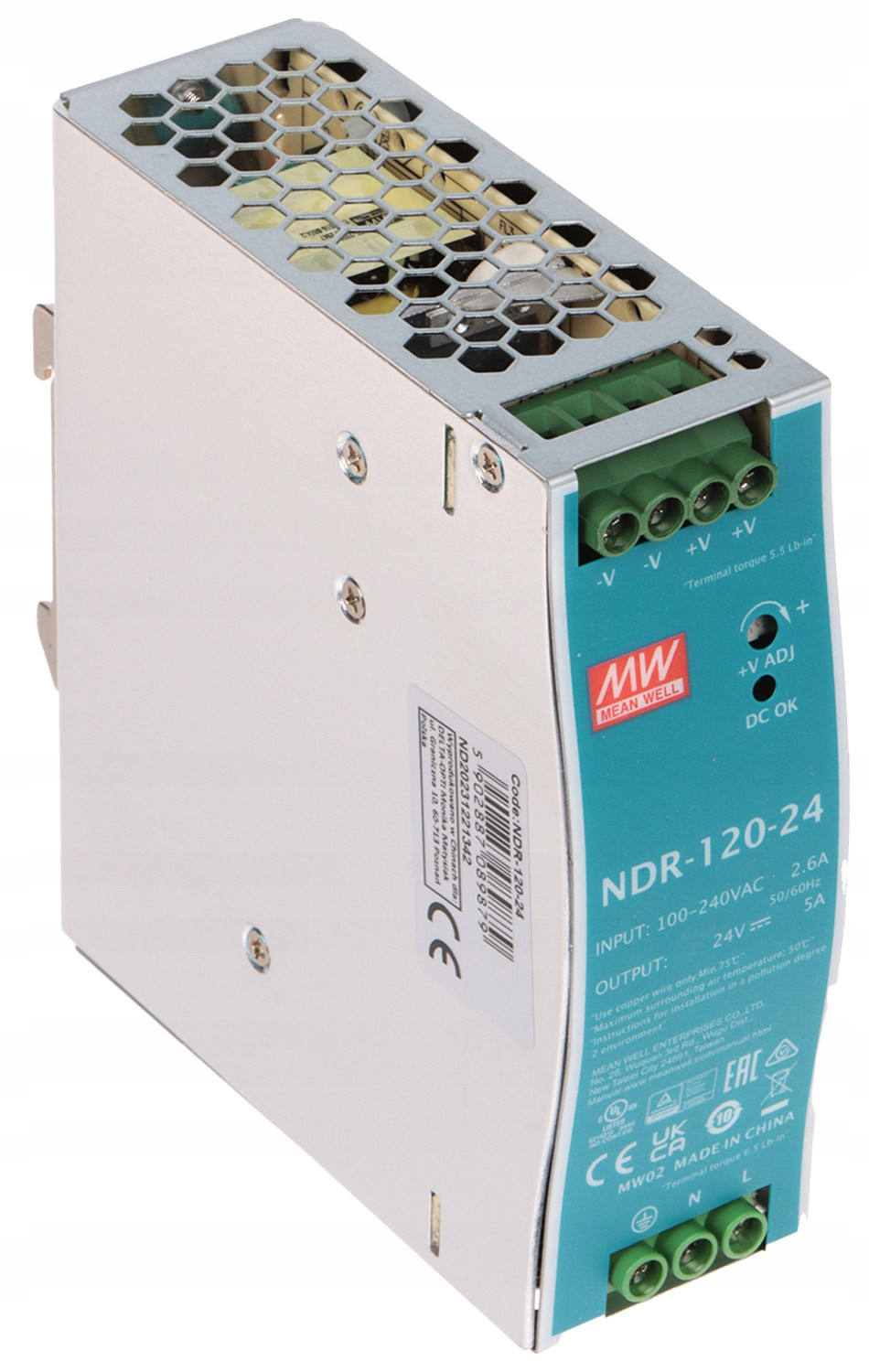 Spínaný Zdroj NDR-120-24 Mean Well