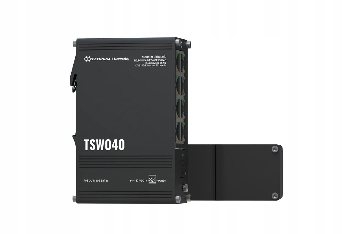 Teltonika Průmyslový Switch TSW040 8xPoE+ 8x10/100 Eth, Din Fast Ethernet