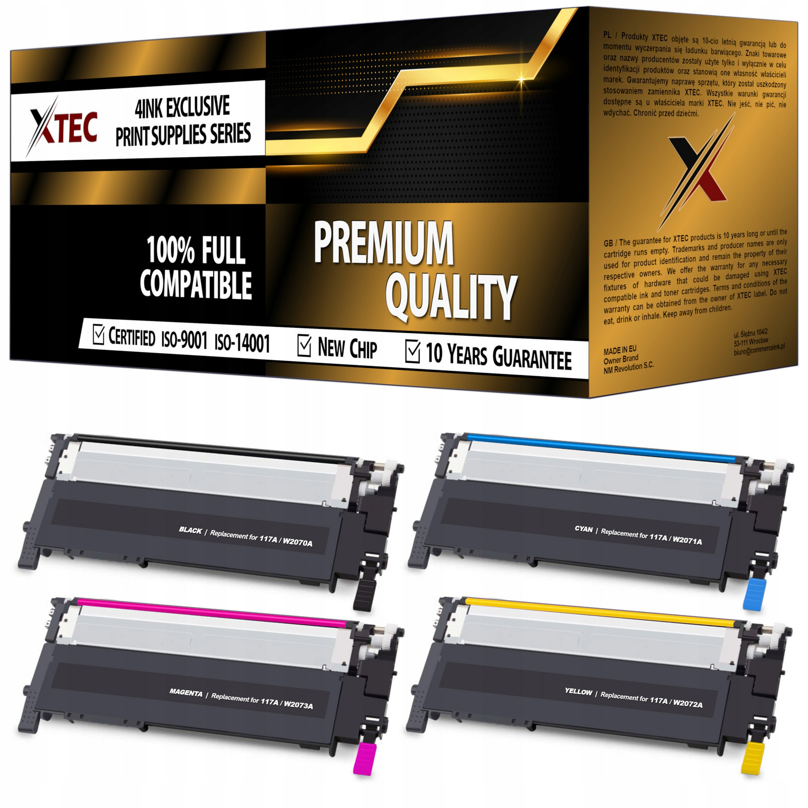 Tonery 117A Do Tiskárny Hp Color Laser 150a 150nw 178nw 179fnw S Čipem