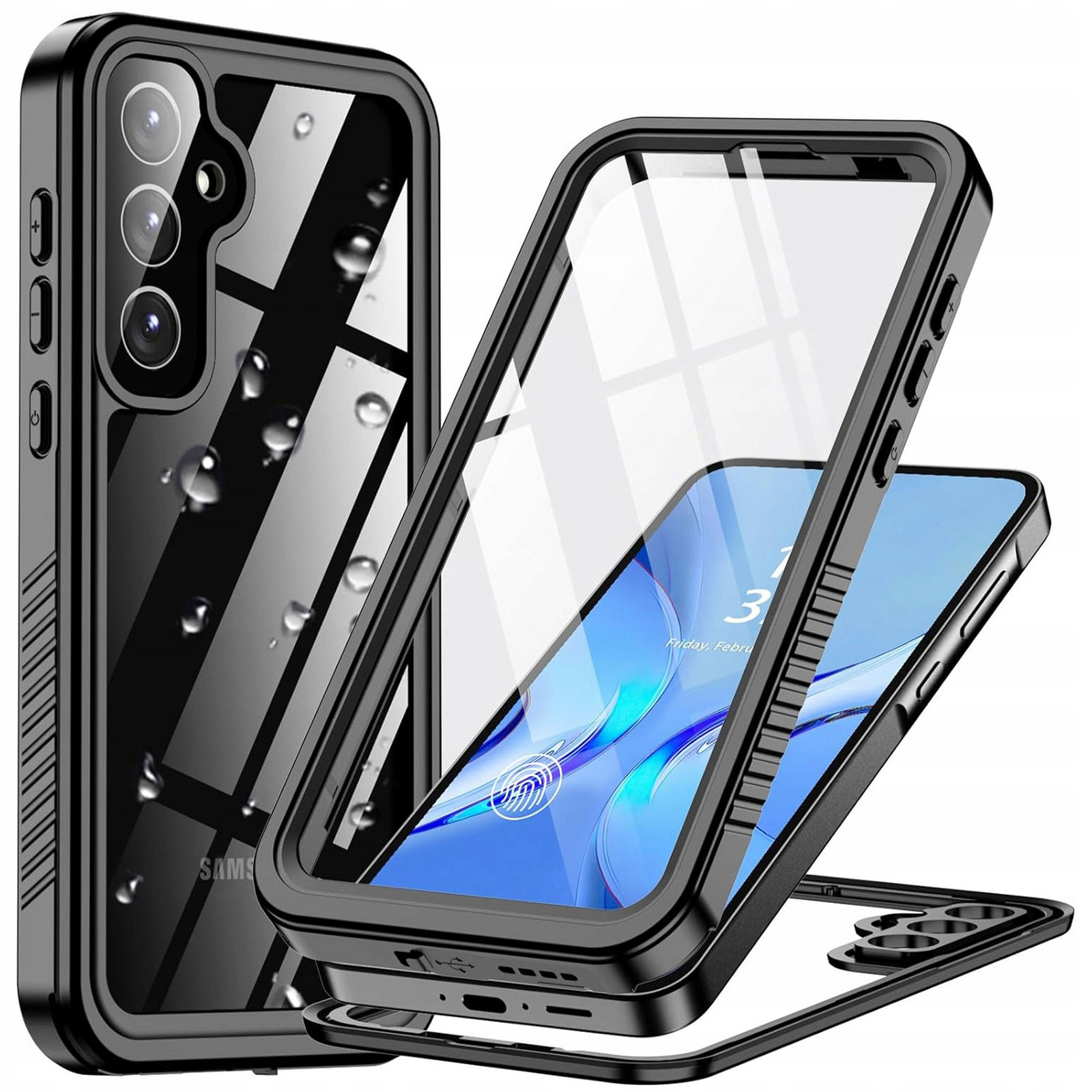 Pouzdro pro Samsung Galaxy A55 5G Pancéřové voděodolné IP68 Kryt Armor Case