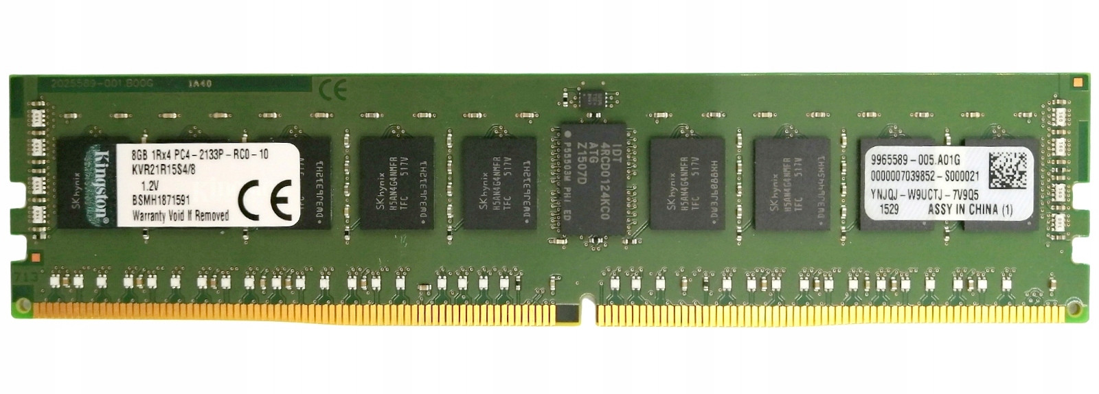 Paměť Kingston 8GB DDR4 2133MHz Rdimm Ecc server