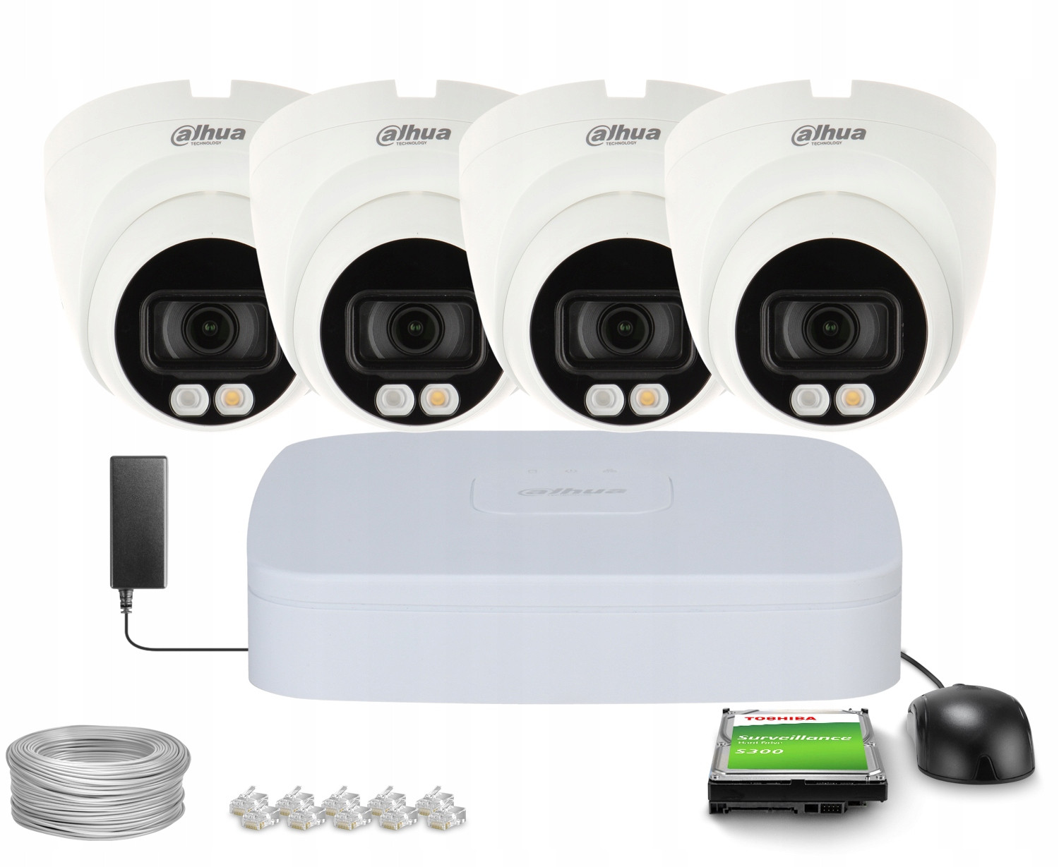 Monitorovací set 4x IPC-HDW1439V-A-IL-0280B 3.7Mpx Aplikace Dahua