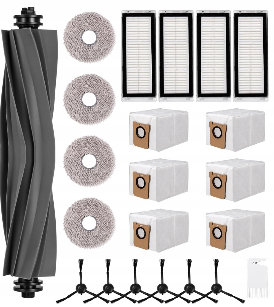 Velká sada příslušenství k vysavači Dreame L20 sáčky mopy filtry kartáče