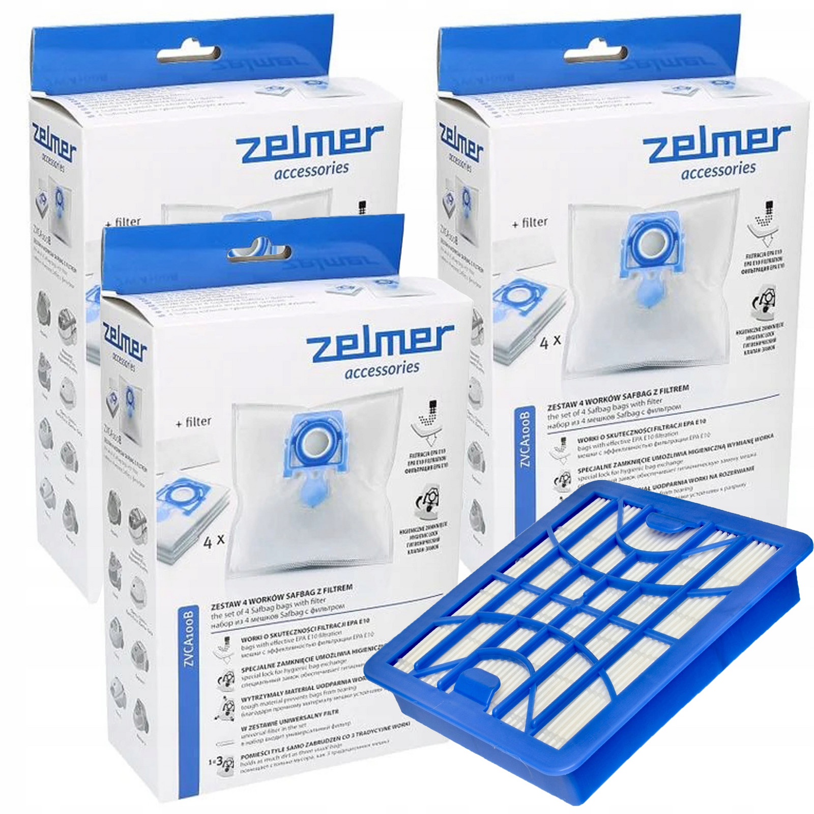 Sáčky do vysavače Zelmer Odyssey Meteor 2 Elf 12 Ks ZVCA100B Originál
