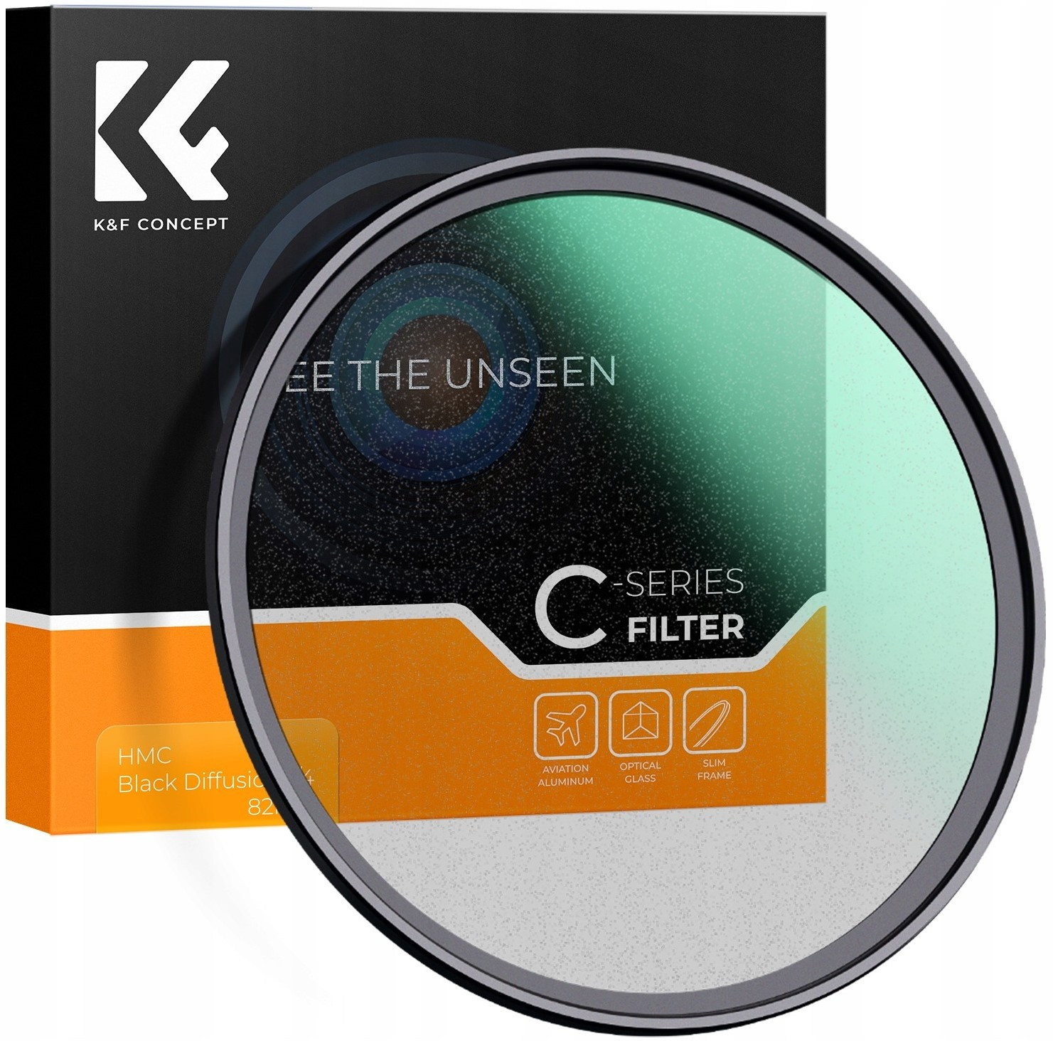 K&f Efektový difúzní Filtr Black Mist 1/4 Nano-C 58 mm