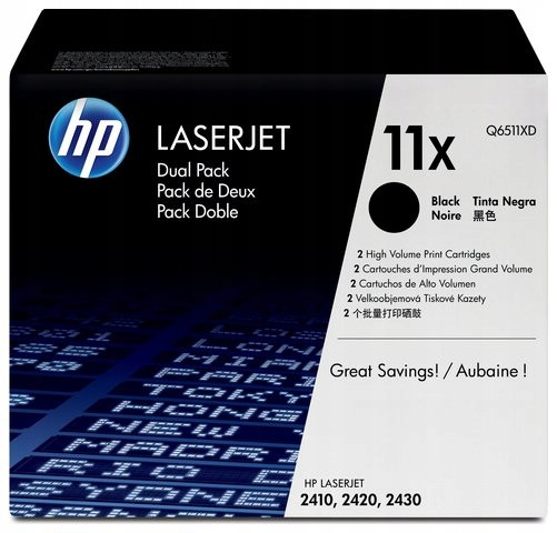 Hp Toner č. 11XD Q6511XD Black 2pack 2x12K