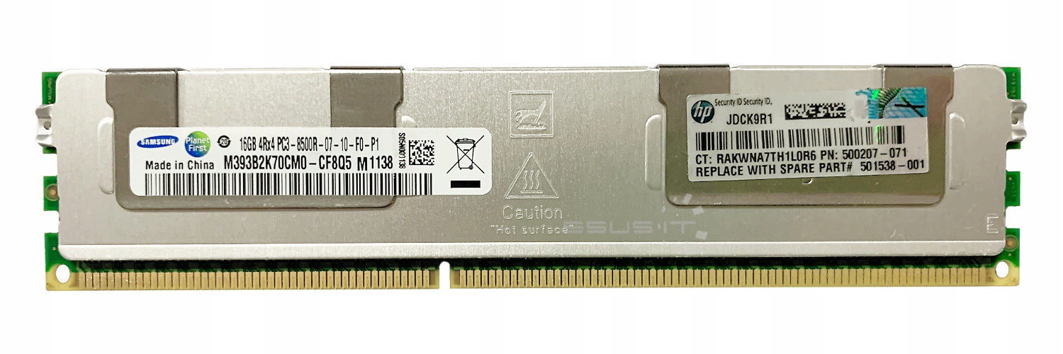 Ram Samsung 16GB DDR3 Reg 500666-B21 500207-071