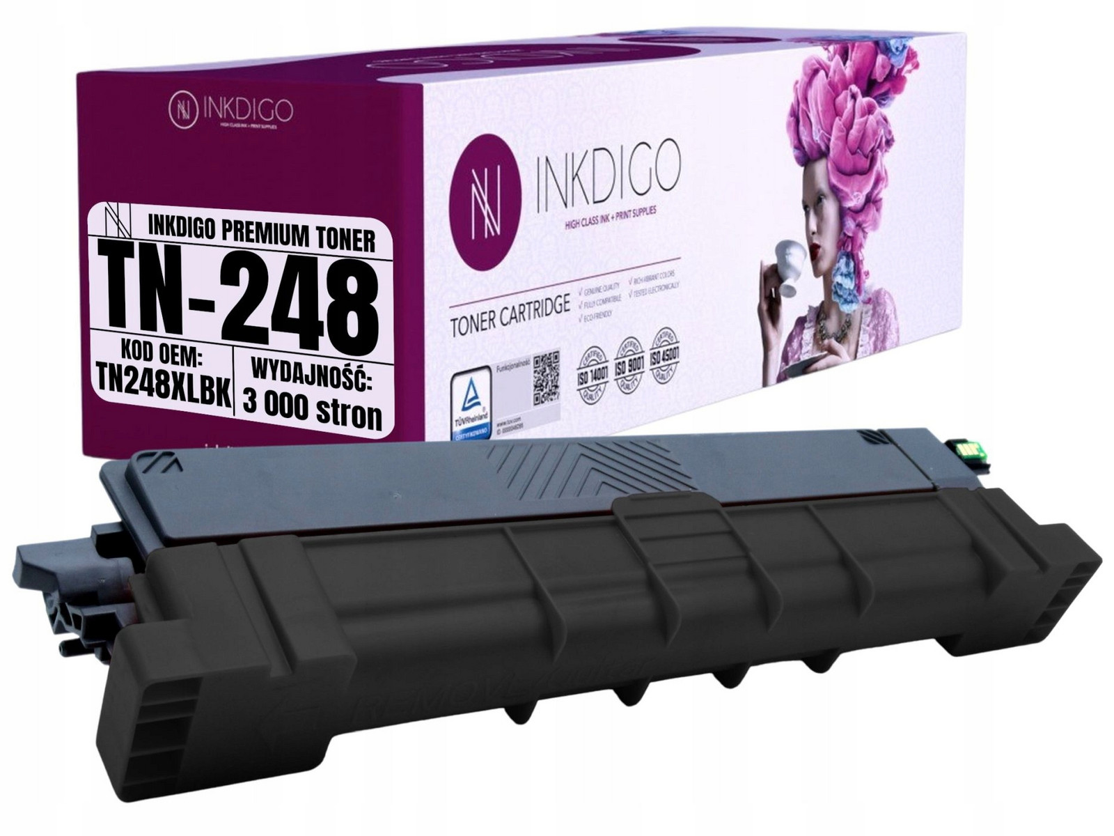 Toner Do Tiskárny Brother DCP-L3515 MFC-L3740 Náhrada TN-248BK XL