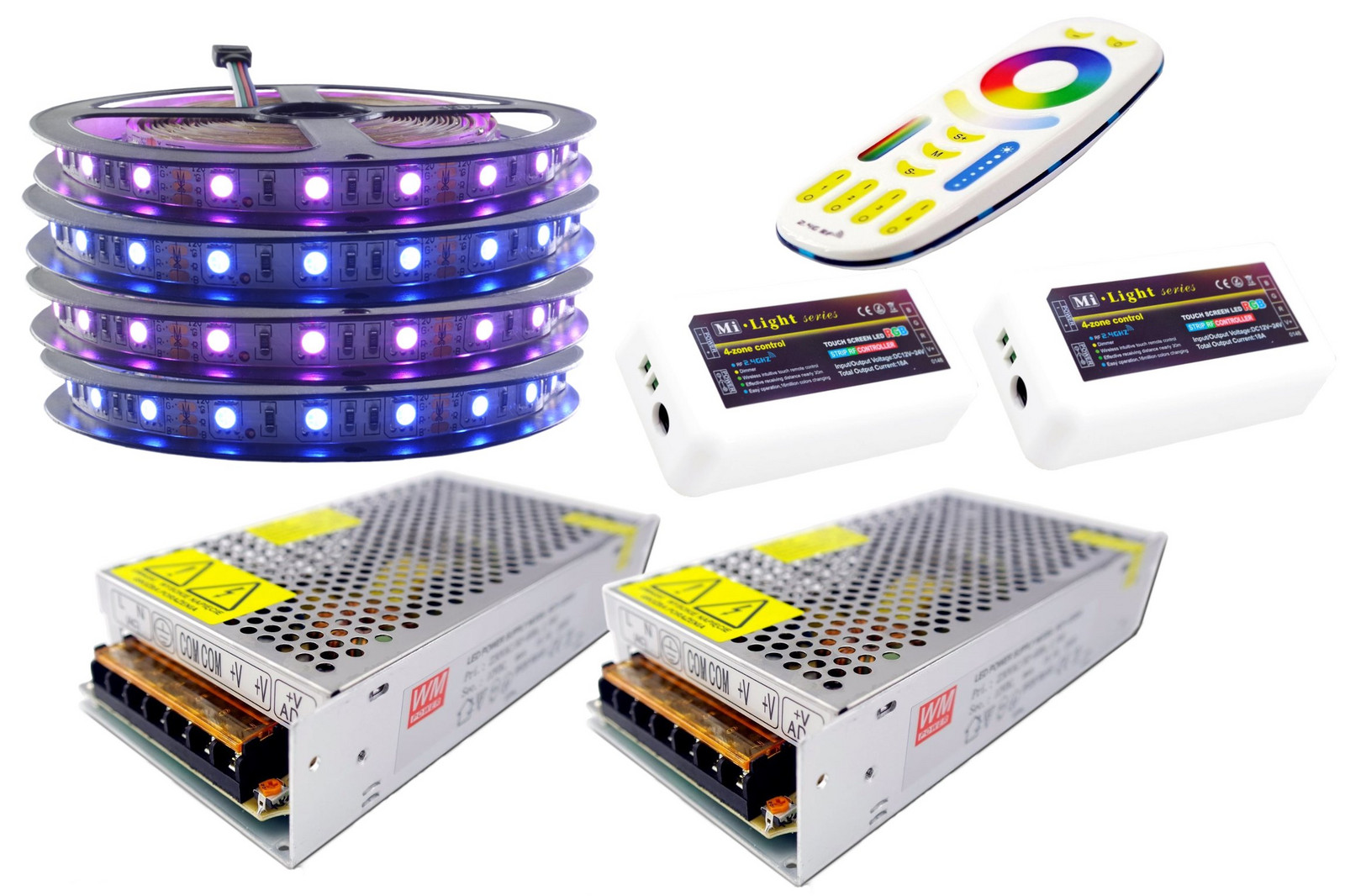 Set Led pásek 300 Rgb 5050 Mi-Light Premium 20m