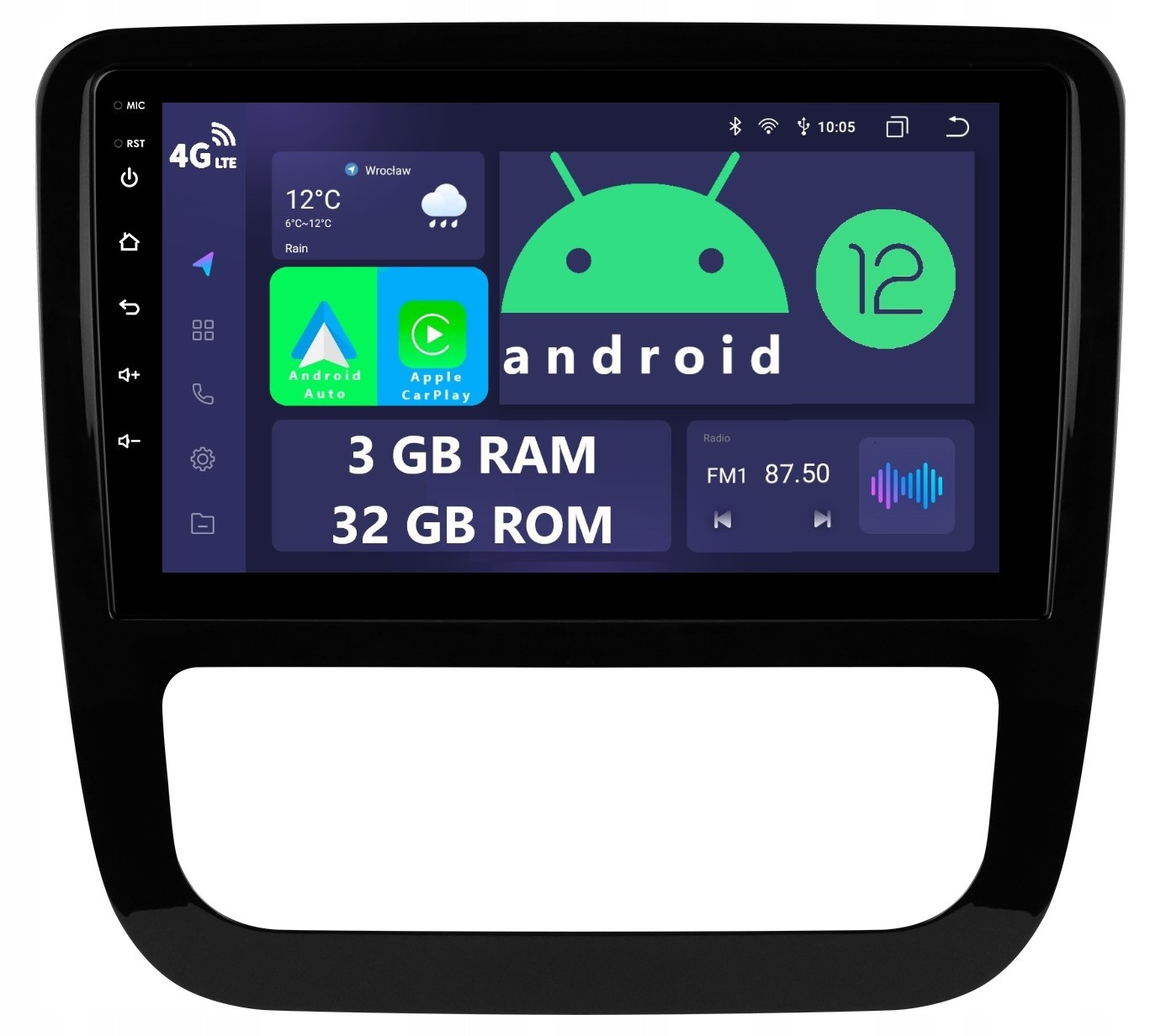 Navigace Rádio 2DIN Android Volkswagen Scirocco 3 III 3GB Dsp Carplay Lte