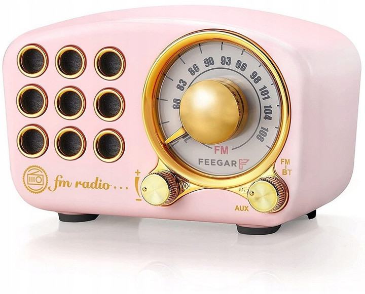 Feegar Retro Kuchyňské Fm rádio Bluetooth Vintage