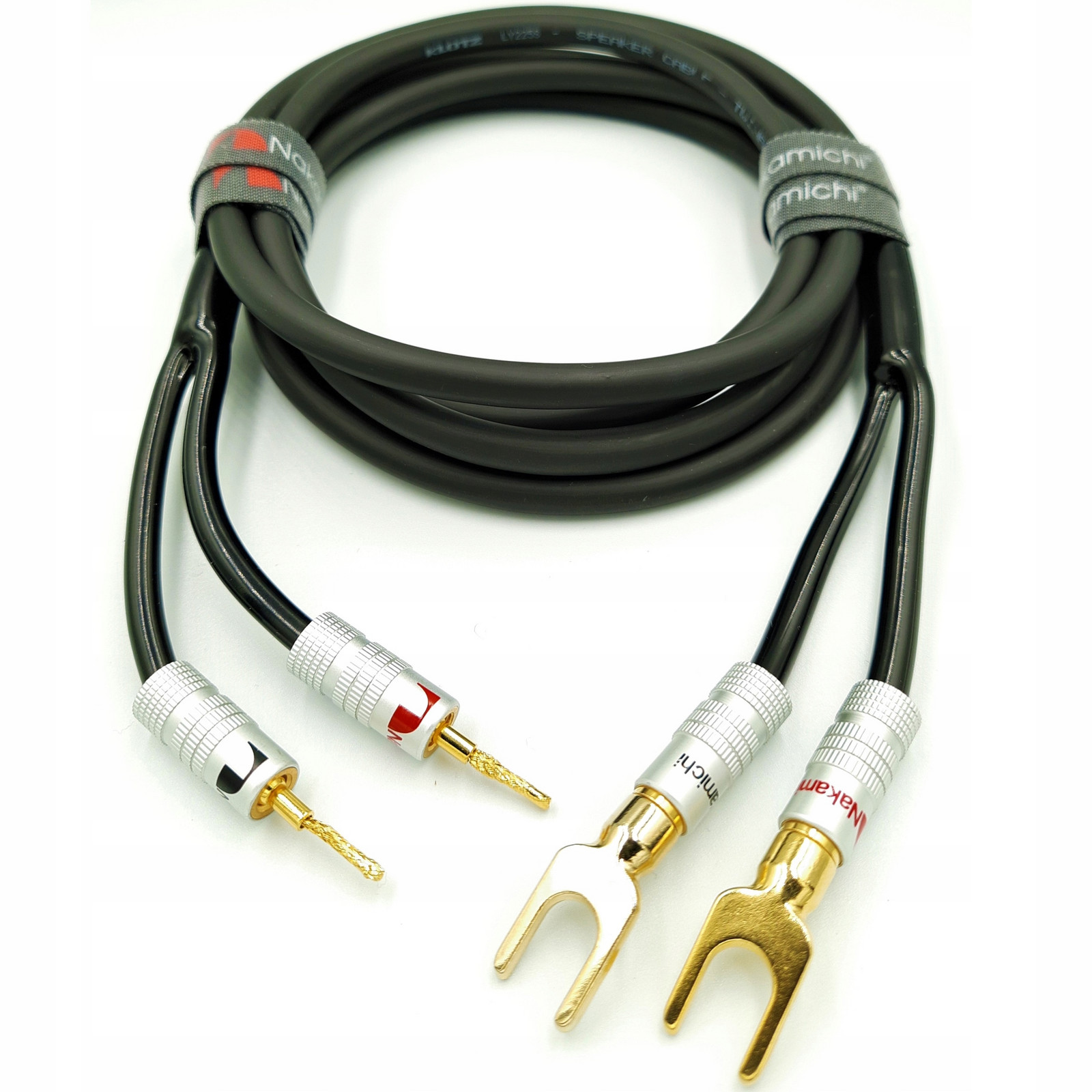 Nakamichi Reproduktorový kabel 2x2,5 vidlice 4m