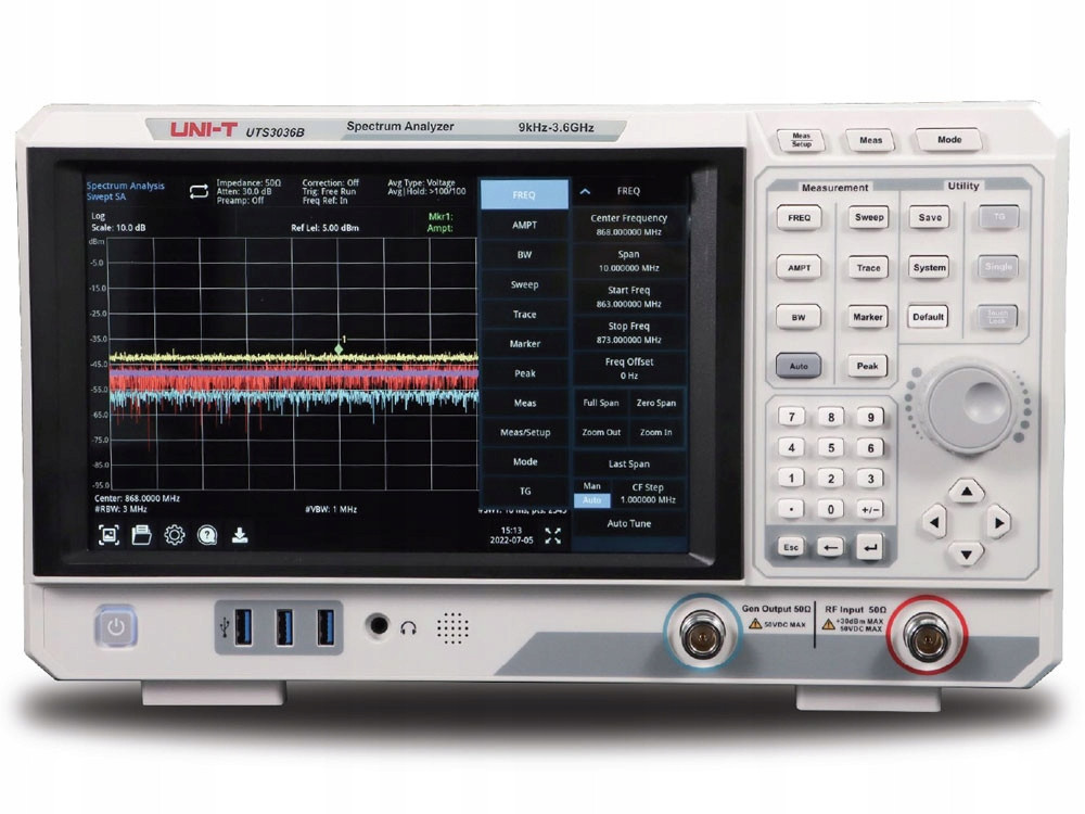 UTS3036B 3,6GHz spektrální analyzátor