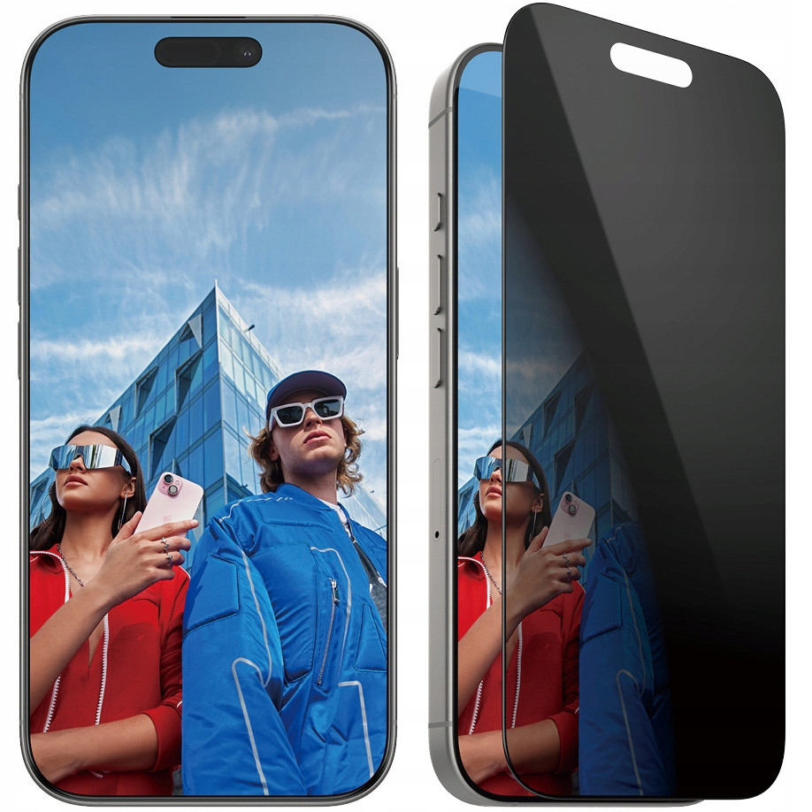 Tvrzené sklo, tónované pro iPhone 16 Pro, s privátním filtrem PanzerGlass