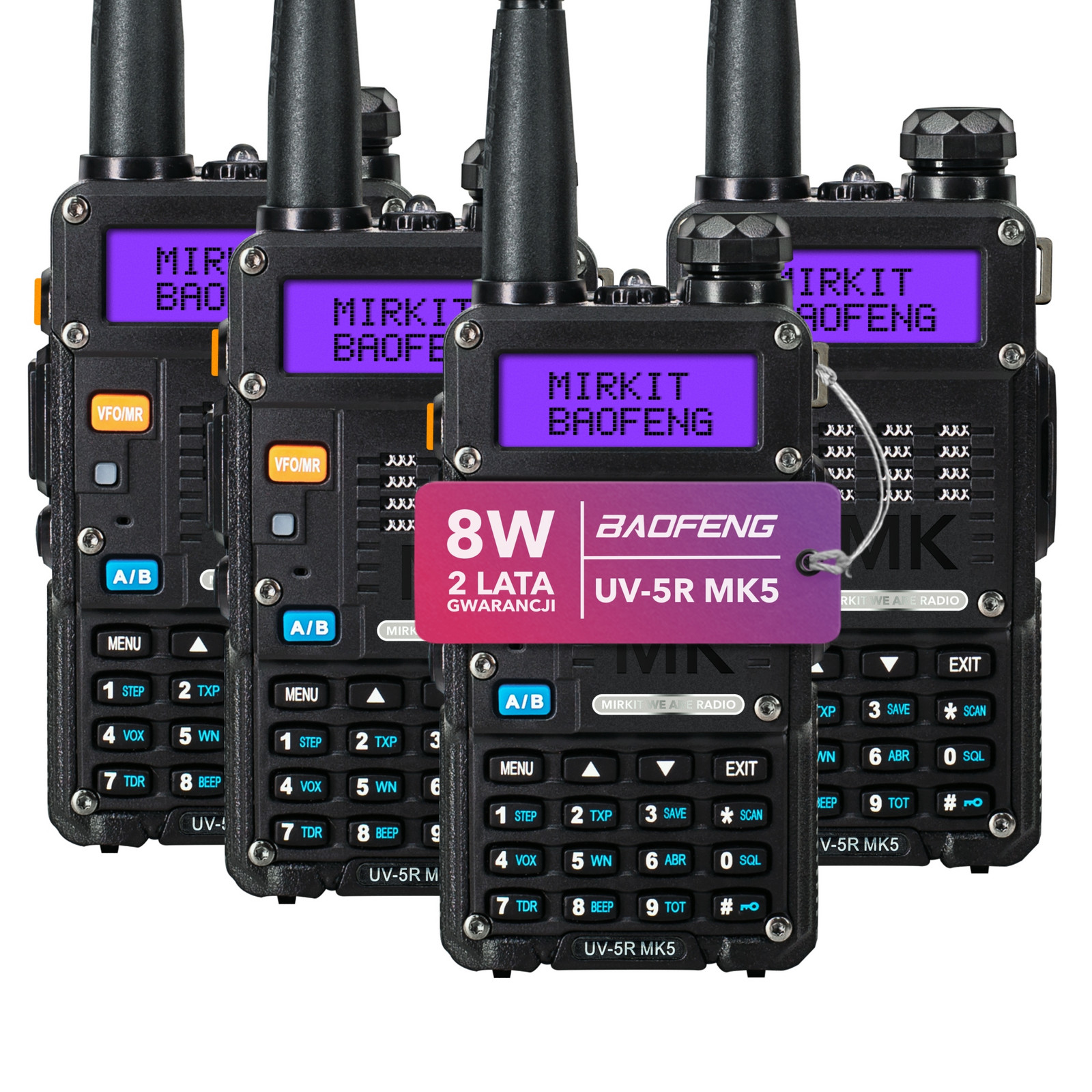 Krátká vlnovka Baofeng UV-5R MK5 4 ks