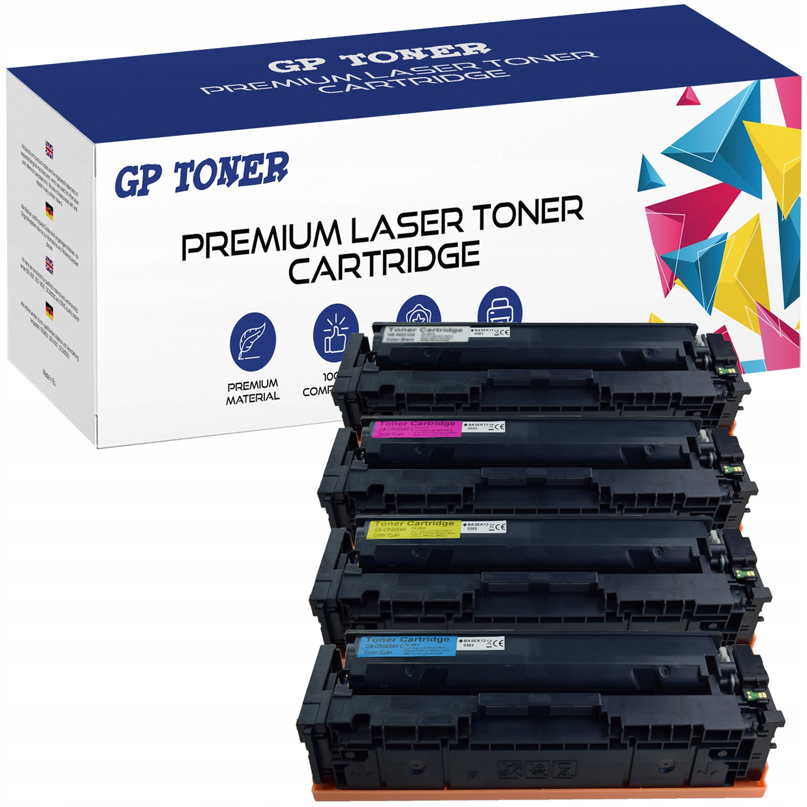 4x Toner Do Canon CRG-054H MF643Cdw MF644Cdw MF645Cx LBP-640 Series Set