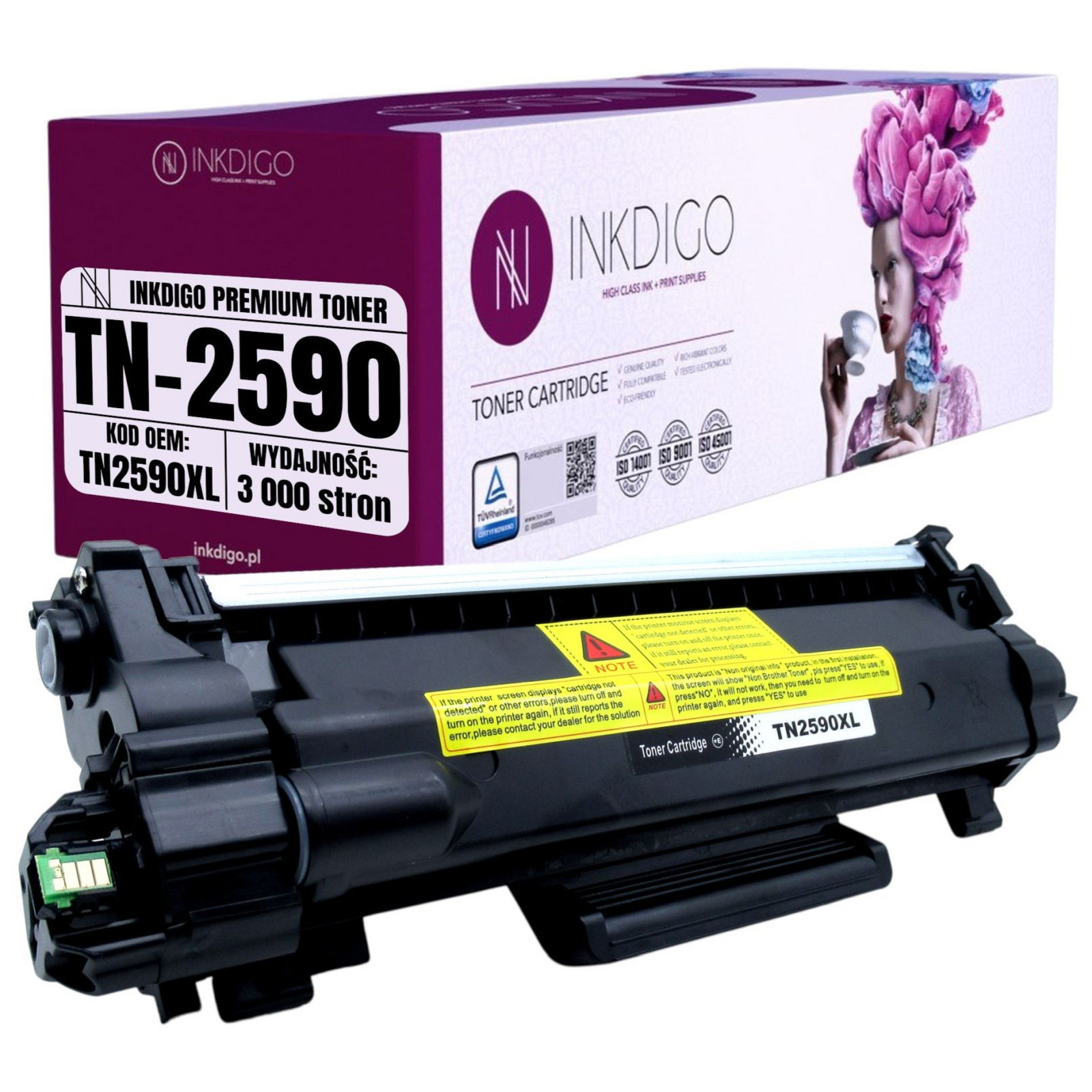 TN2590 XL Toner Náhrada Pro Tiskárny Brother HL-L2442DW DCP-L2622DW