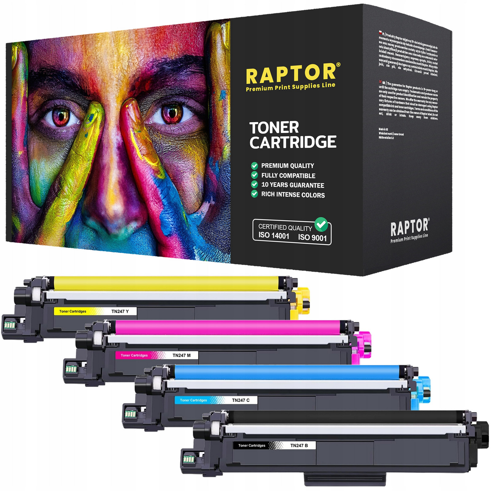 4x Toner Do Tiskárny Brother HL-L3270CDW DCP-L3510CDW DCP-L3550CDW TN-247XL