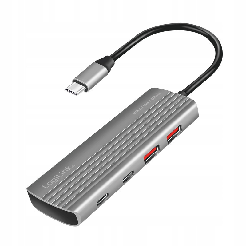 Ultratenký rozbočovač Usb 3.2 Gen2, 2xUSB-A, 2xUSB-C, Pd 100W, LogiLink