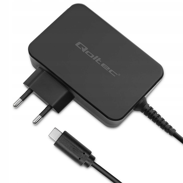 Qoltec Ultra Rychlá Pd nabíječka 120W Turbo 5-28V 3-4.5A Usb-c Černá