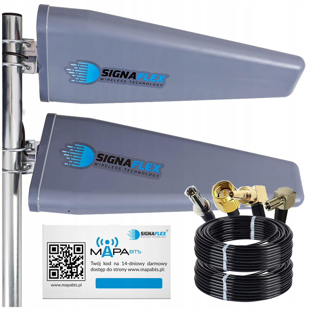 Externí Anténa Dual Telefon Internet Gsm 2G 3G 4G Lte 46dBi Zte Huawei