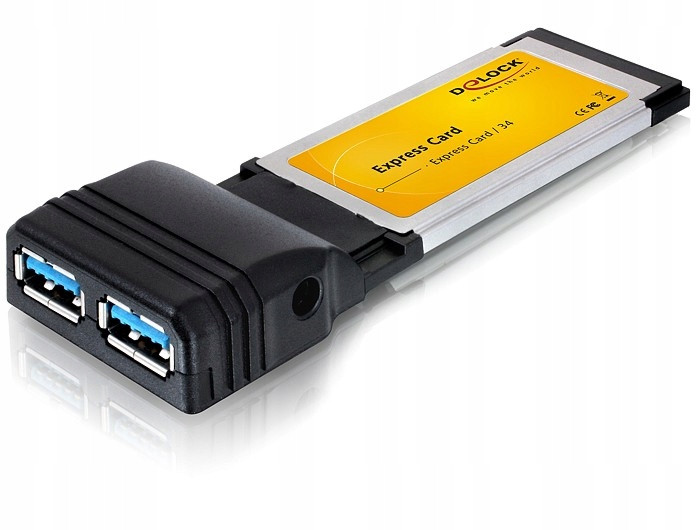 Delock 61753 externí rozšiřující karta 2x Usb 5 Gbps Express Card