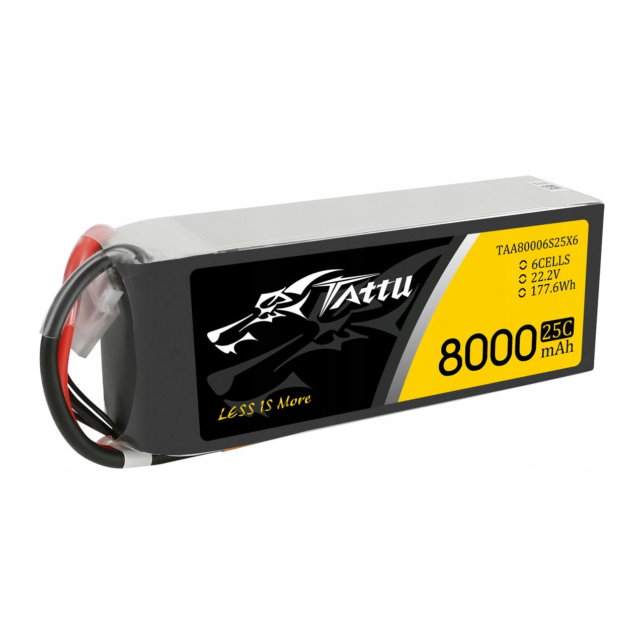 Tattu Výkonná Akumulátor Baterie 8000MAH 22.2V 25C 6S1P Lipo S Konektorem EC5