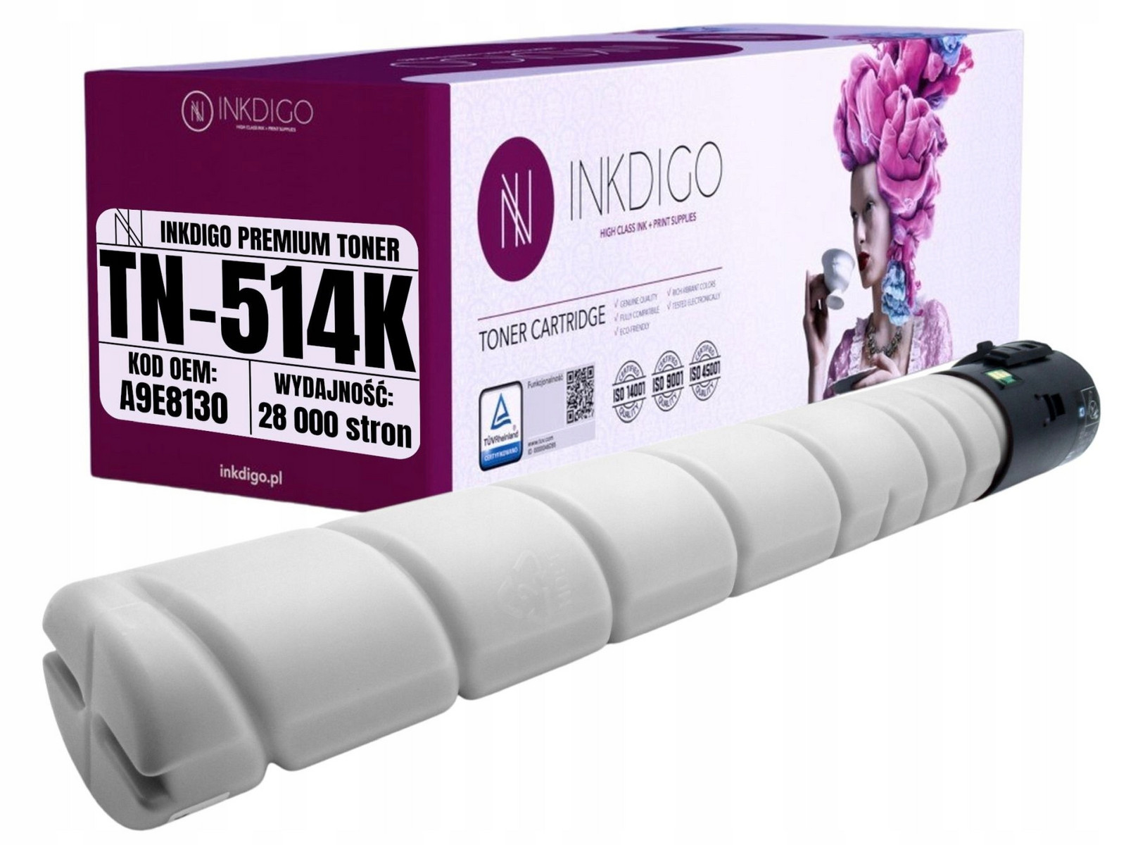 TN514K Toner Náhradní A9E8130 Pro Konica Minolta Bizhub C458 C558 C658