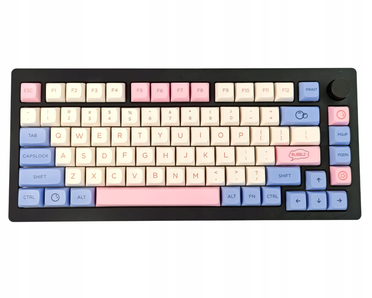 Bubble Custom Keycaps Set Space Esc White Barevné Switch Keycap Puller