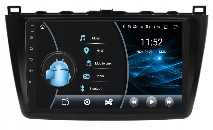 Navigace Rádio 2DIN Android Mazda 6 II 2 Gh 2/32 Gb Dsp Carplay Lte