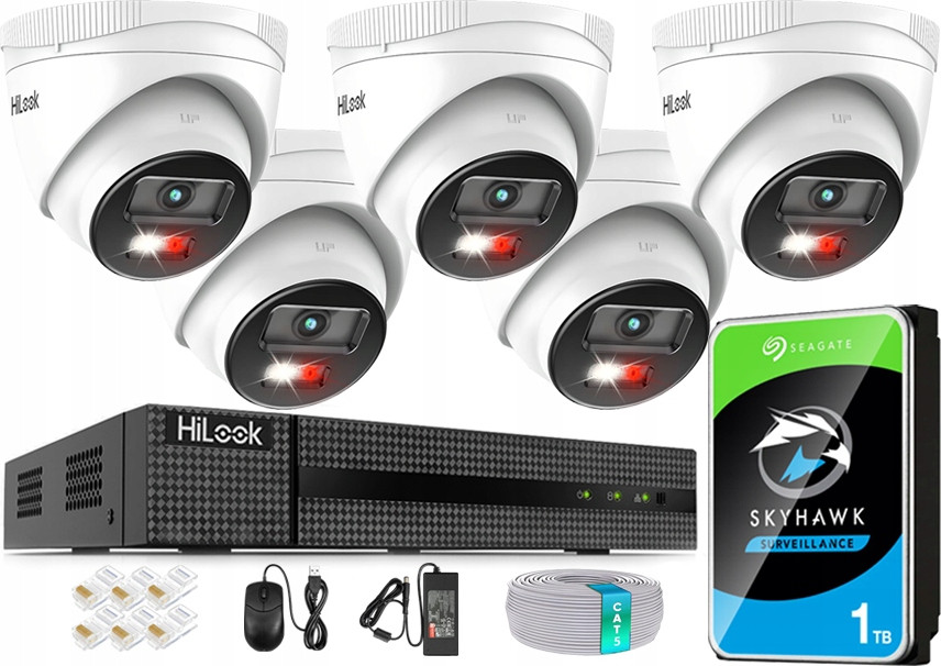 Monitorovací sada 8x IPCAM-T6-30DL 6MPx Aplikace HiLook by Hikvision