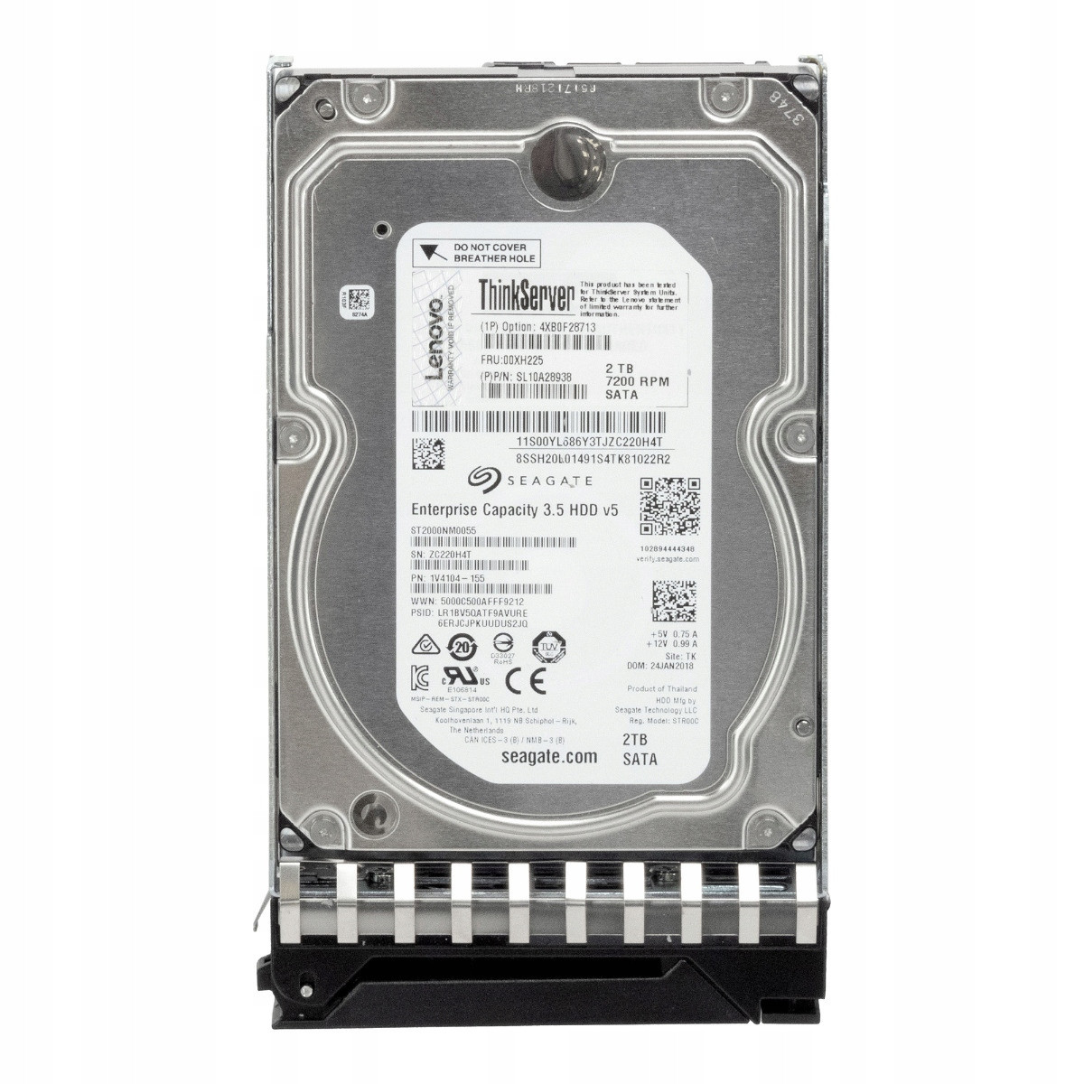 Lenovo 00XH225 2TB 7.2K 128MB Sata III 3.5'' ST2000NM0055