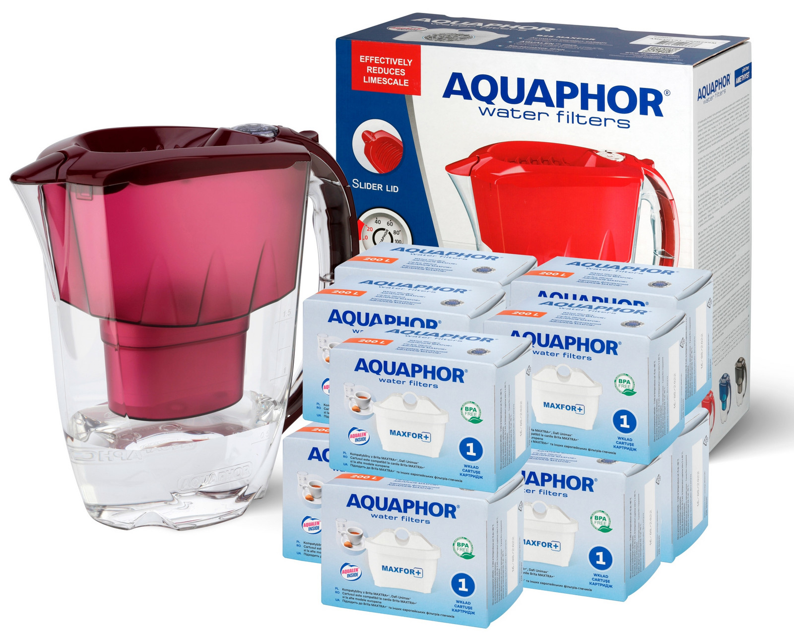 10xVLOŽKA Filtr Aquaphor Maxfor +džbán Bonus