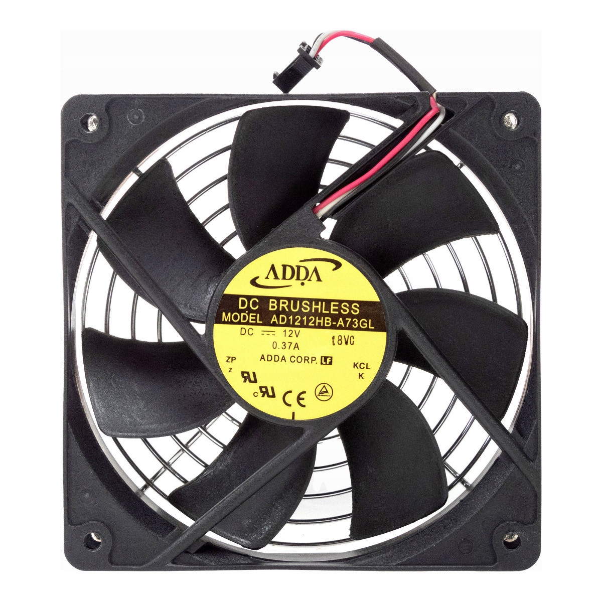 Adda AD1212HB-A73GL 3-PIN 12V 0,37A 120x120x25mm