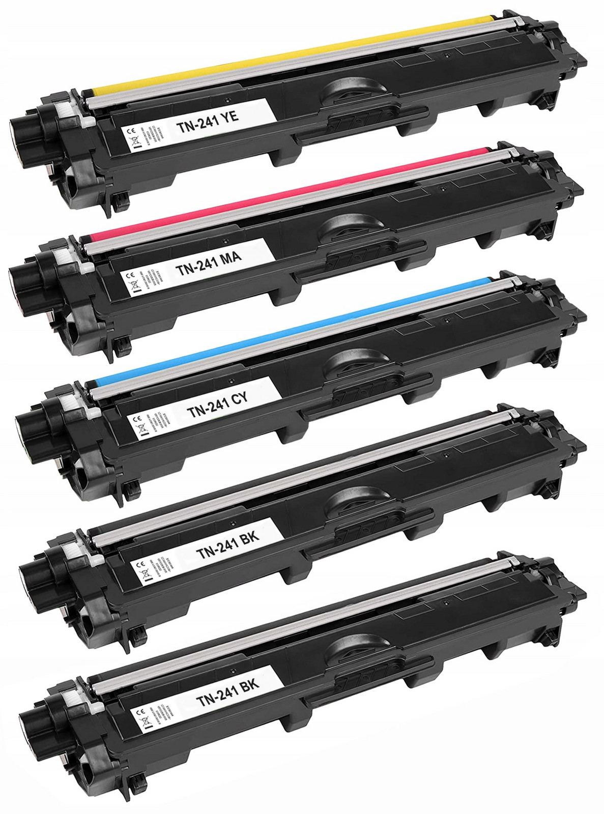 5x Toner Pro Brother DCP-9015CDW DCP-9020CDW MFC9140CDN HL3140CW TN241 TN245