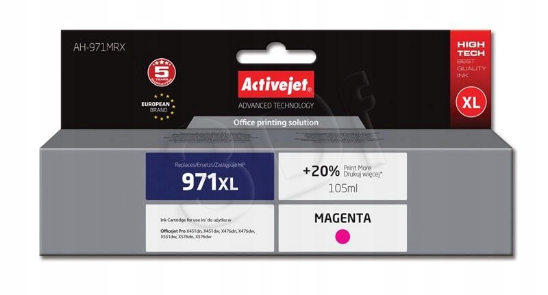 EXPACJAHP0220 Activejet AH-971MRX Inkoust (náhrada Hp 971XL CN627AE;